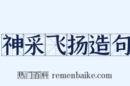 神采飞扬造句是什么意思的图片